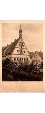 Rothenburg Rathaus Altan Art Print Peters Bonn GERMANY Town Square No.117 1920s