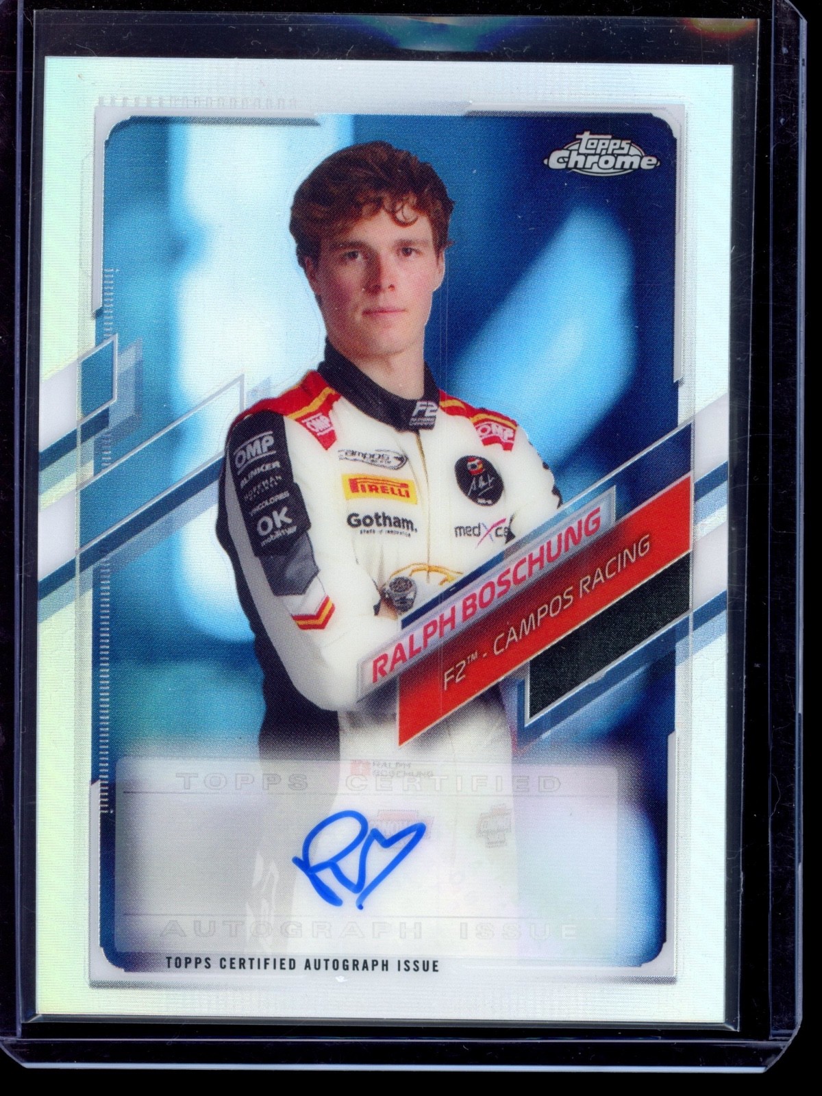 2021 Topps Chrome Formula 1 F1 Ralph Boschung RC #CA-RB Rookie Auto /401 AU RC