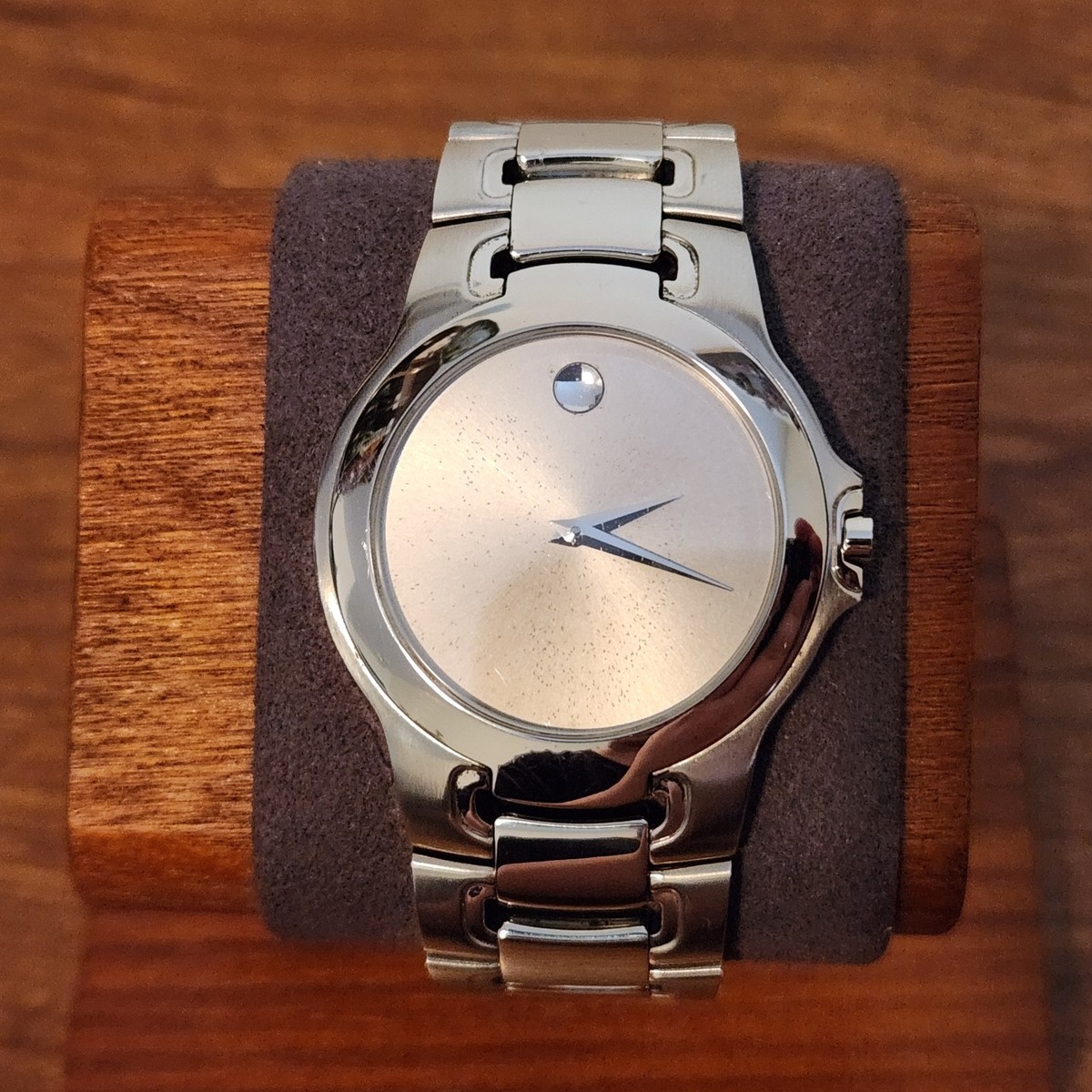 Movado Museum 84 G1 1898 Watch 38mm Stainless Silver Tone for sale