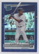 2020 Panini Donruss Optic FOTL Blue Pandora Prizm 17/99 Travis Demeritte 04a2