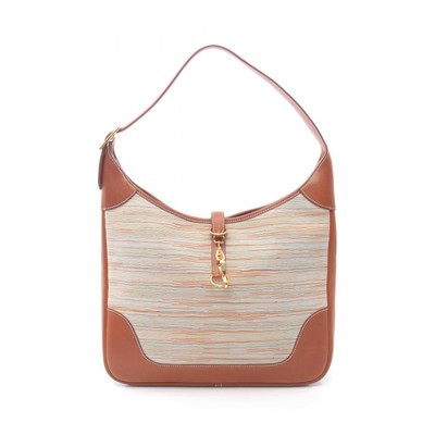 HERMES Trim 35 Schulter Handtasche Vibrato Box Kalbsleder Noisette Gebraucht ...