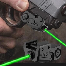 Green dot laser beam for Picatinny rail, USB-C charging, G2C laser, with strobe