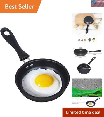 Single Egg Frying Pan - Lightweight Non-Stick Cast Iron for Quick Meals