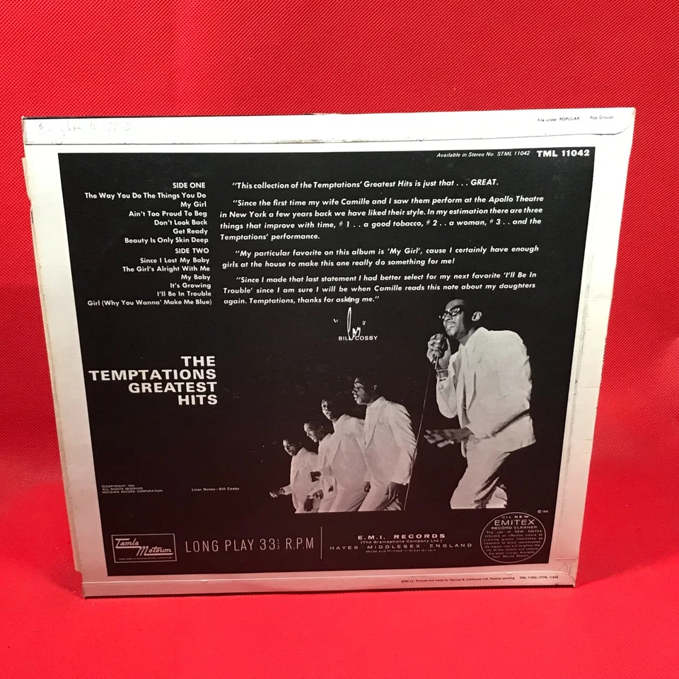 THE TEMPTATIONS Greatest Hits! 1967 UK mono vinyl LP TML11042  My Girl Get Ready - Image 2 of 4