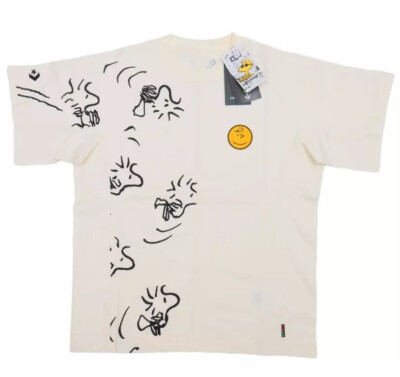 Converse Peanuts Shapes Unisex Beige Short Sleeve T-Shirt Size X-Small ( | )