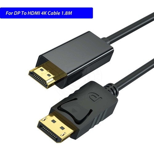 Displayport DP to HDMI Cable Male to Male 4K High Speed Display Port 1M/1.8M/3M - Picture 12 of 13