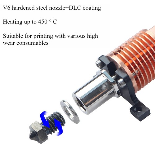 Hotend Kit Hot End Nozzles Assembly for Bambu Lab P1 Series 3D Printer Parts - Zdjęcie 3 z 8
