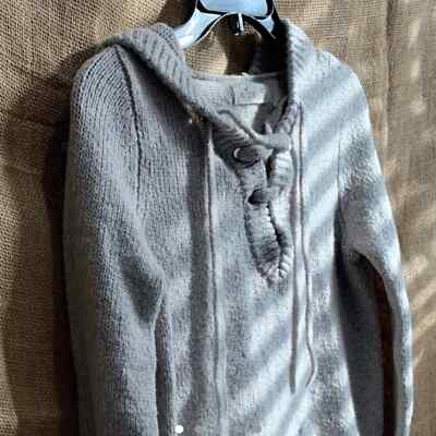 hollister knitted hoodie
