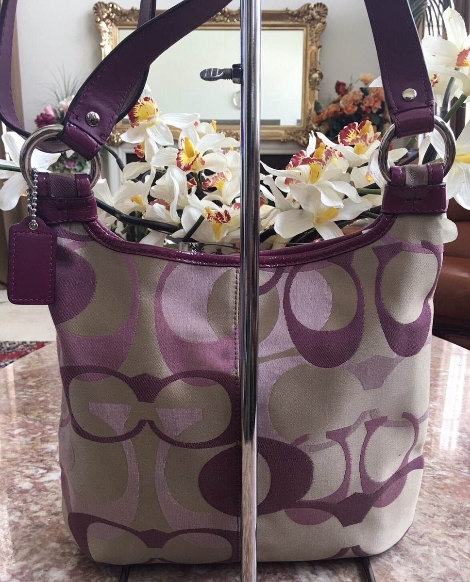 New Authentic Coach Penelope Optic Signature Hippie Cross