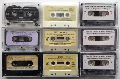 33% OFF! BUSINESS SALES SELF IMAGE MEDITATION LOT-9 Mixed Tapes PROGRAM $UCCESS