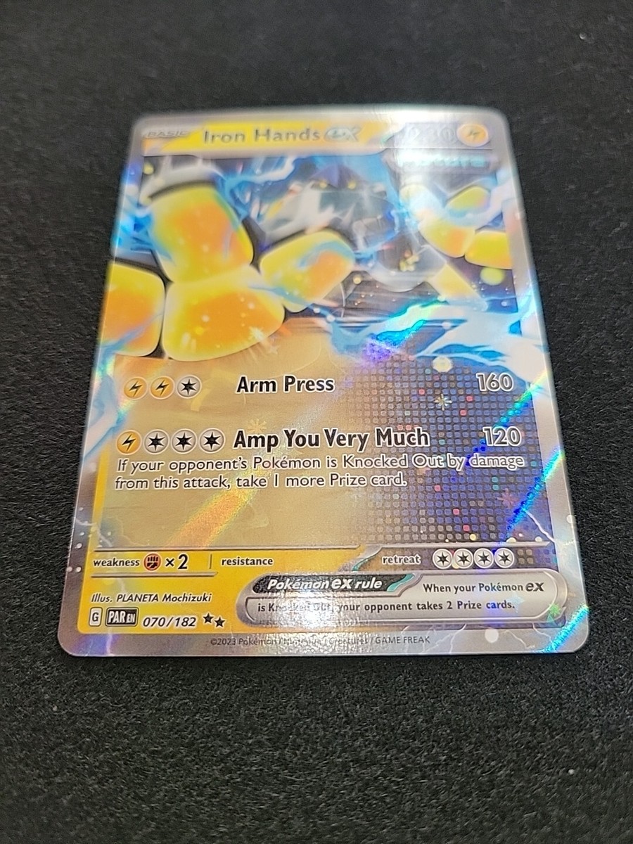 Iron Hands EX 070/182 - Paradox Rift - Holo Double Rare - Pokemon TCG Card  NM