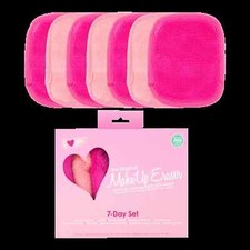 The Original MakeUp Eraser I Heart You 7 Day Set Love Bright  Soft Pink Minis