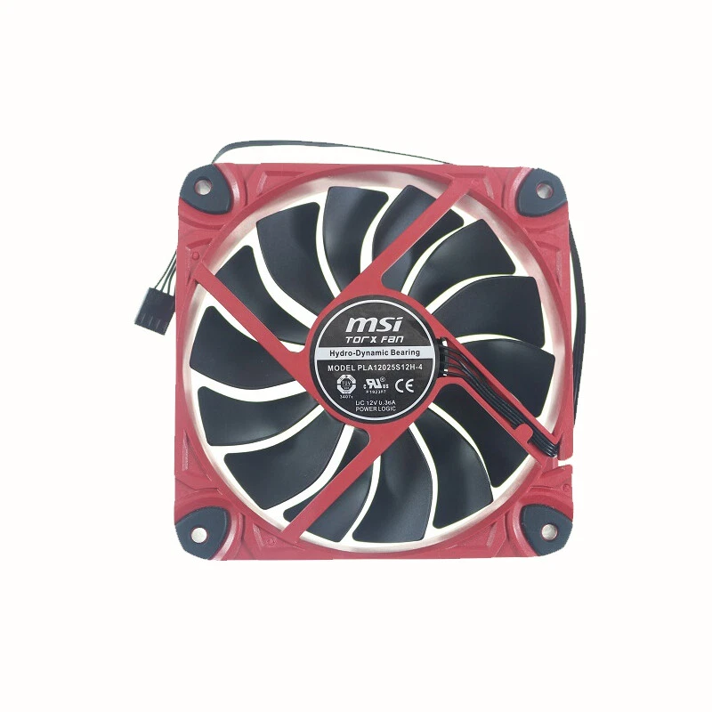 PLA12025S12H-4 DC12V 0.36A 4PIN FOR MSI TORX FAN 12CM - Image 2 of 2