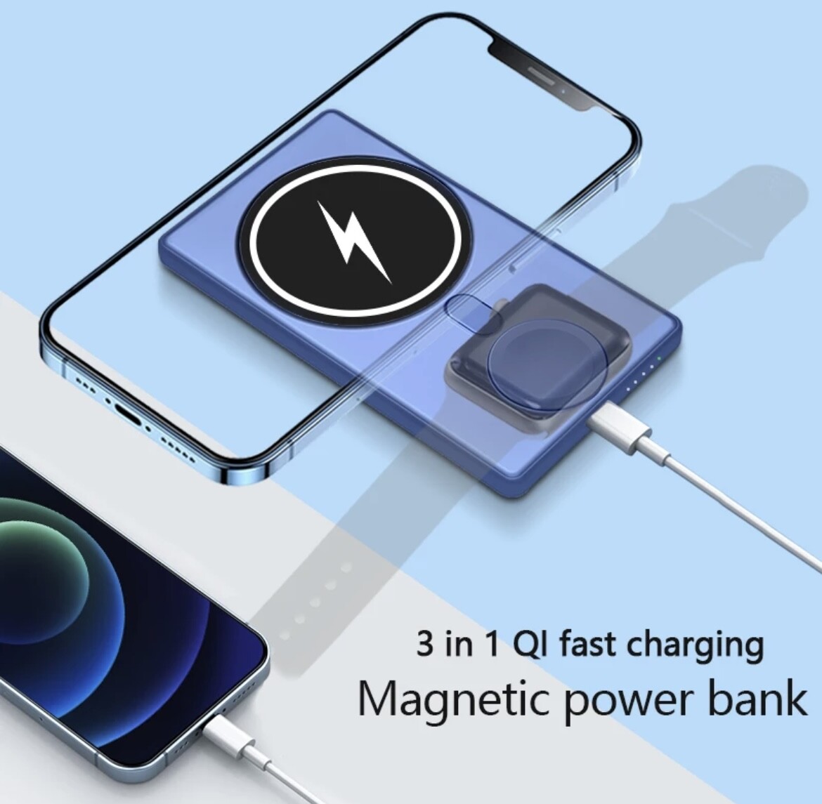 Magnetic Wireless Power Bank Compatible with iPhone-image