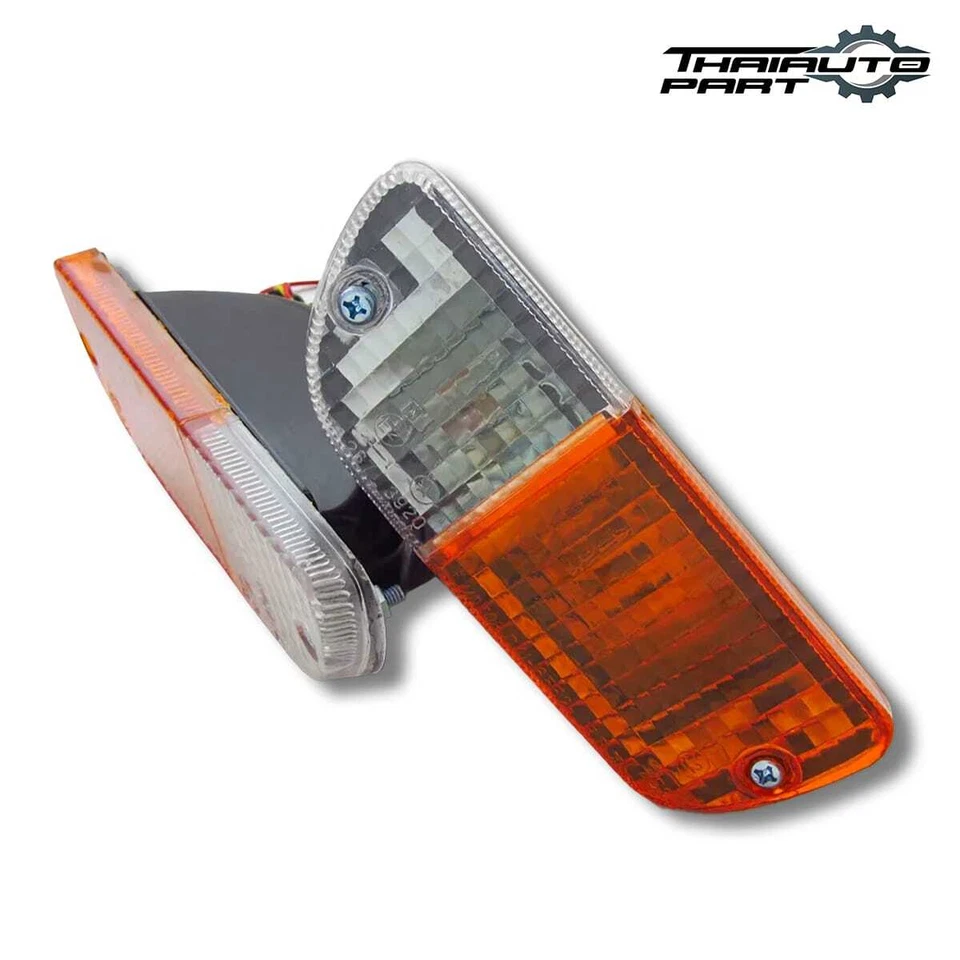 Par de luces intermitentes de estacionamiento delanteras LR para Mazda Rotary Rx3 808 Rx4 929 72-78 Foto 3 de 4