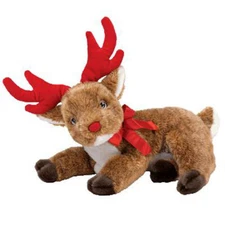 TY Beanie Buddy - ROXIE the Reindeer (12 inch) - MWMTs Stuffed Animal Toy