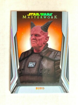 2021 Star Wars MASTERWORK - BURG #14 - ORANGE Parallel /10 - Mandalorian