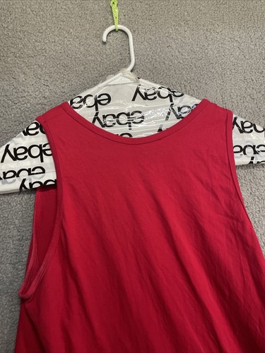 Disney Parks Mens Size L Red Mickey Mouse Tank Top Sleeveless Shirt Timeless - Picture 5 of 6