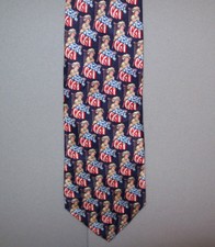 Museum Artifacts BETSY ROSS Sewing Flag Silk Neck Tie made in USA #836