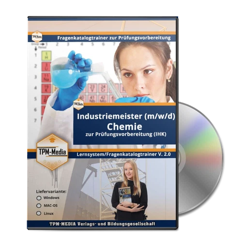 Industriemeister Chemie IHK (m/w/d) - Lernsoftware - 3550 Prüfungsfragen