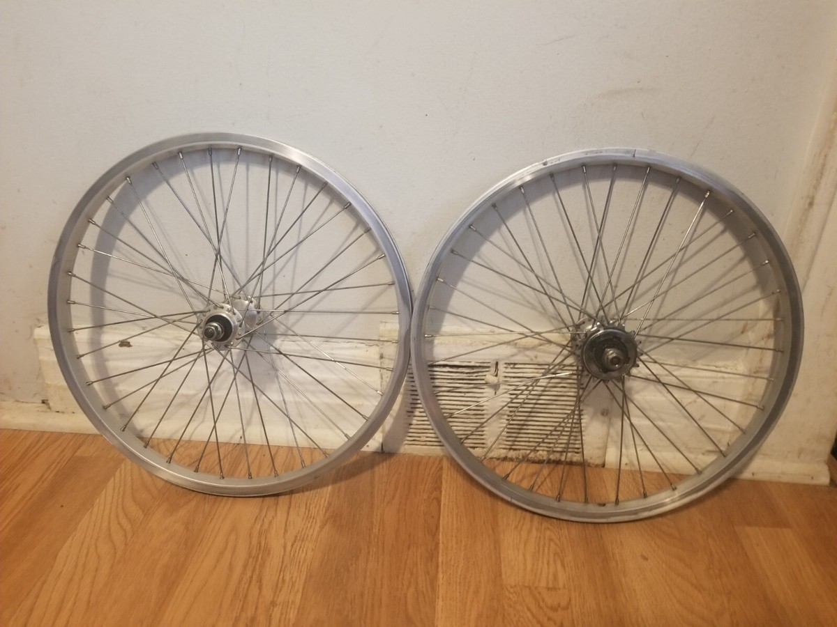 old bmx ホイール　ブルー　acs オールド　リム　イエロー　タイヤセット old bmx ホイール ブルー acs オールド リム イエロー タイヤセット