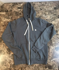 Vintage Apple Computer Employee Hoodie Men Small Gray Full Zip LOGO Made In USA
