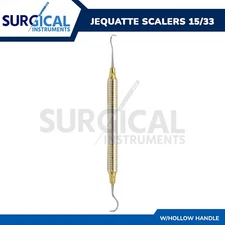 Dental Sickle Scaler Anterior Towner Jacquette U15-33 Hollow Handle German Grade