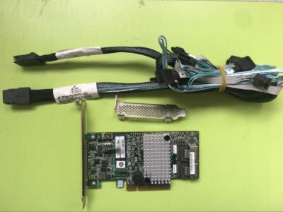 LSI 9267-8i 6Gb PCIE 2.0 512MB 8Port SAS Controller Card +8087 to (4) 7-Pin SATA