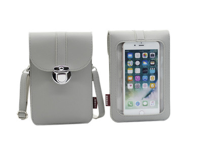 leather touch screen purse