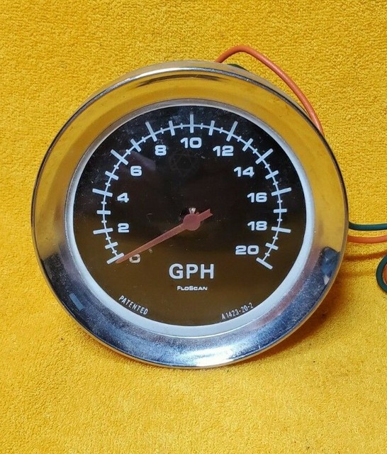 VTG FlowScan A1423202 MARINE FUEL MONITOR METER GAUGE 020 GPH eBay