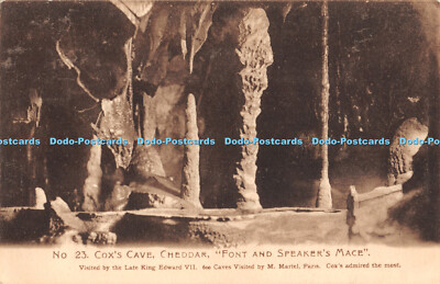 R465966 No 23 Coxs Cave Cheddar Font and Speakers Mace Late King Edward VII M Ma