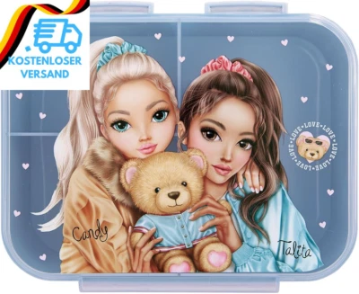 BESUCHE DEN DEPESCHE-STORE Depesche 13255 Topmodel Team Teddy - Brotdose in Rosa, Mit Model Motiv Und Karo