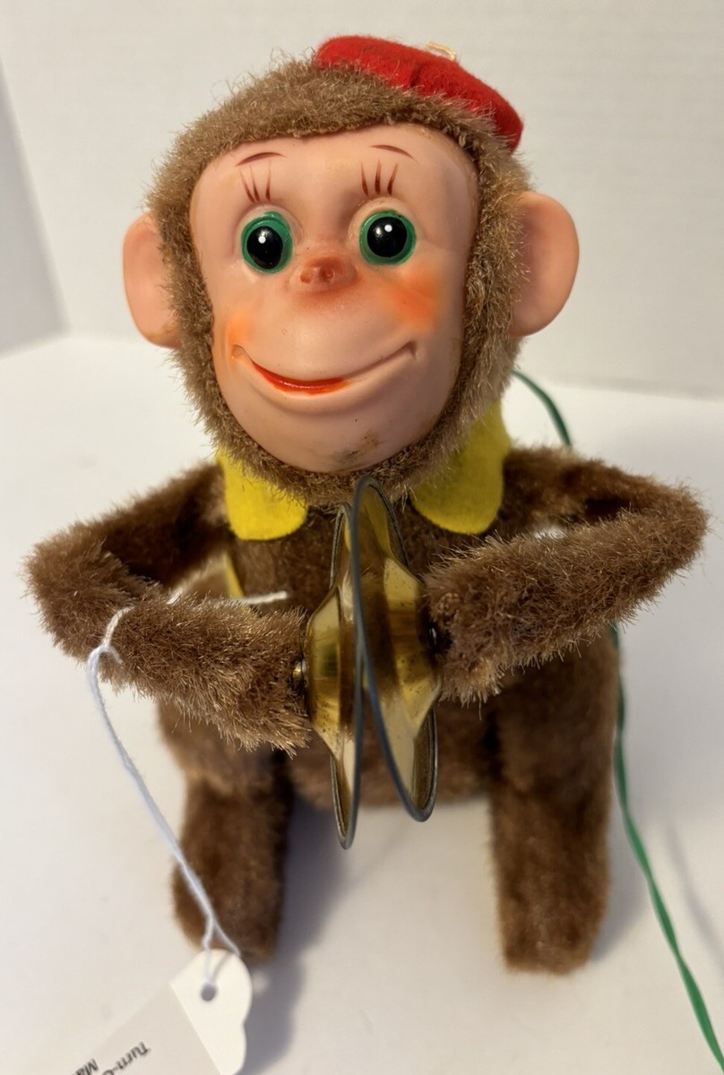 VTG 1960's Cymbal Plain Playing Cymbal Monkey TN RARE Made VTG 1960's Cymbal Plain Playing Cymbal Monkey TN RARE Made