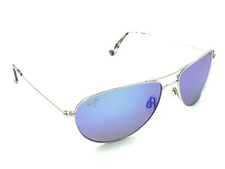Maui Jim SEA HOUSE MJ 772-17 Polarized Aviator Sunglasses Blue Mirror 60-15 143