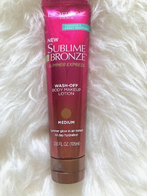 L'Oreal Paris Sublime Bronze Body Makeup Lotion Wash off Tan- Medium 3.55 fl oz