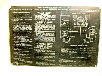 Heyer automotive low voltage circuit tester QMC-1-42 operating instructions
