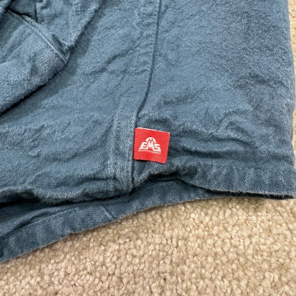 Eastern Mountain Sports Shirt Women XL Blue Button Down EMS Hike Outdoors - Image 3 of 4