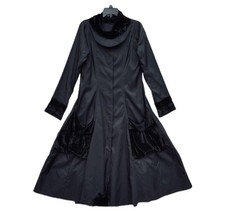 Age Of Love Nataya 1920 Style Coat Black Boho Lagenlook Romantic Wizard Goth M