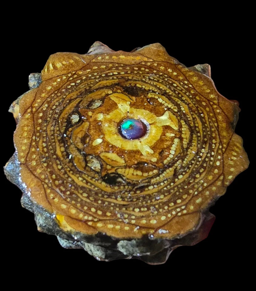 Colgante perilla con ópalo de fuego Welo Foto 3 de 3