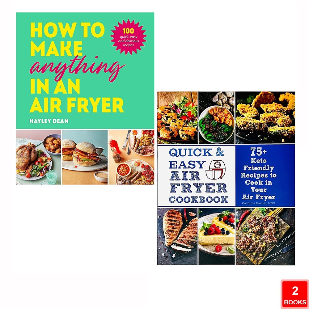 Quick and Easy Air Fryer Cookbook,How to Make Anything in Air Fryer (HB) 2 Books