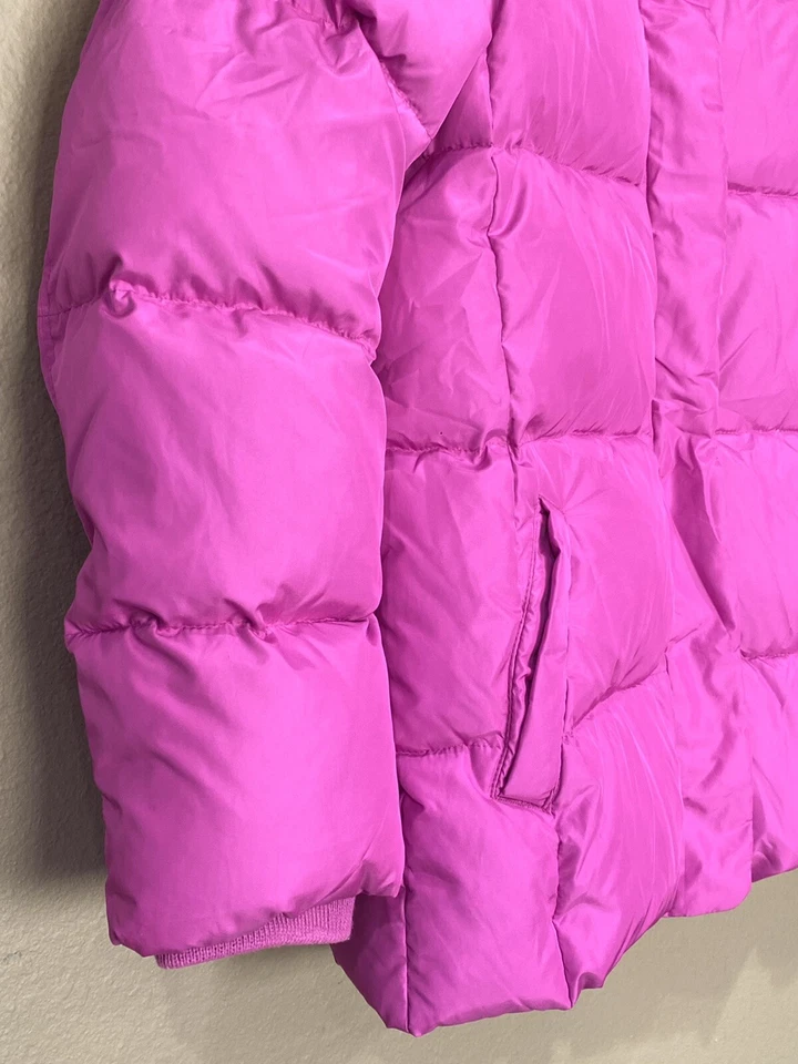 GAP Kids Puffer Jacket PrimaLoft Coat Pink Girls XXL 14 -16 hooded - Image 2 of 4
