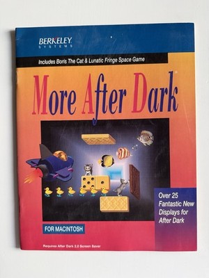 Berkeley Systems More After Dark Macintosh Manual Only Vintage Screen Saver