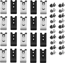 20 Pcs Buckle Spring Hook Belt Clip Holster Sheath Belt Clip Metal Mini Double H