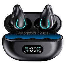 Wireless Bluetooth Earbuds with LED Display Charging Case for iPhone & Android