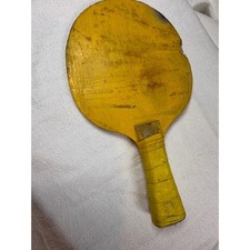 Vintage Yellow Wooden Table Tennis Ping Pong ...