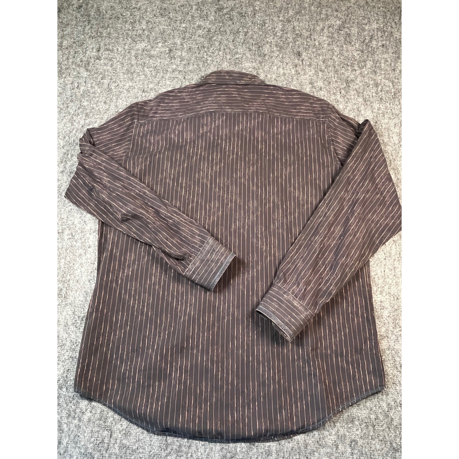 Bugatchi Uomo Button Large Multi Brown Jacquard F… - image 3