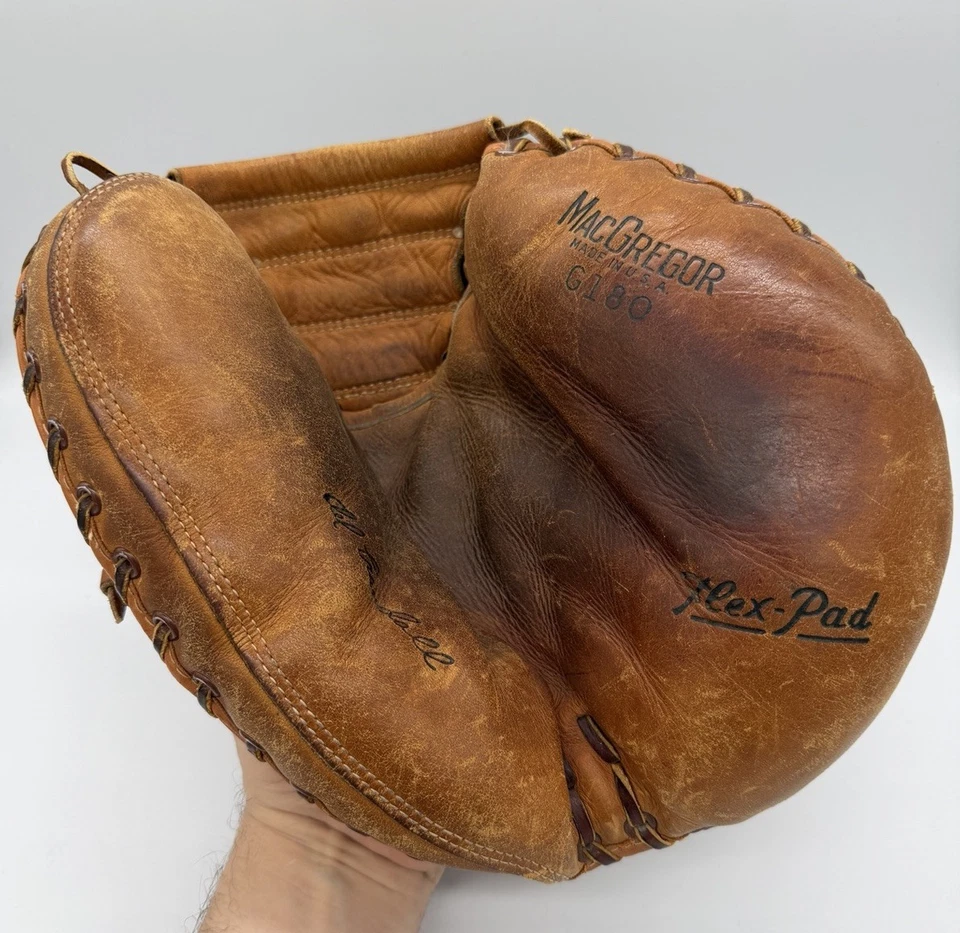 Guante de colección MacGregor G180 Del Crandall Signature Catchers hecho en EE. UU. años 50 diestro Foto 2 de 4