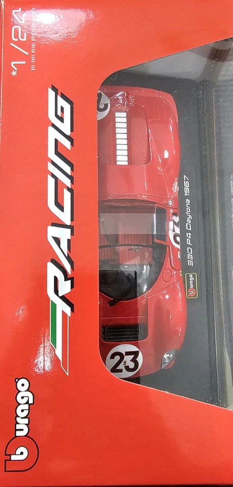 BURAGO RACING 1:24 AUTO DIE CAST FERRARI 330 P4 DAYTONA 1967 Ferrari Modellismo - Immagine 3 di 3