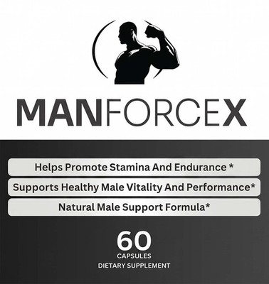 ManForceX Advanced Mens Health Support Supplement Man Force X 60 Capsules