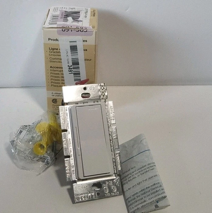 Lutron Diva 3-Speed Fan Control, Single-Pole/3-Way, DVFSQ-F-WH, White - Image 4 of 4